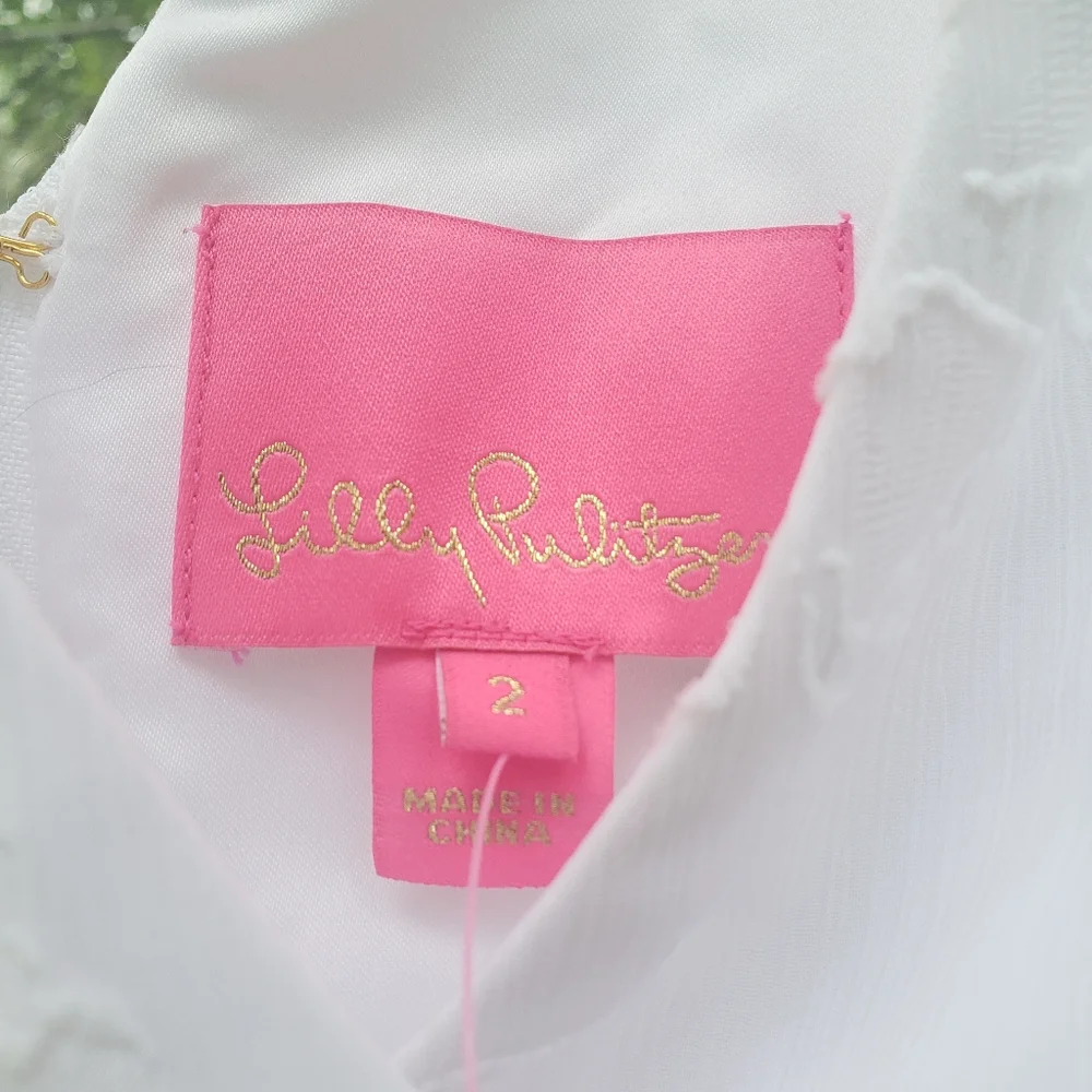 NWT Lilly pulitzer chiffon maxi dress with jewl accents - Picture 7 of 8